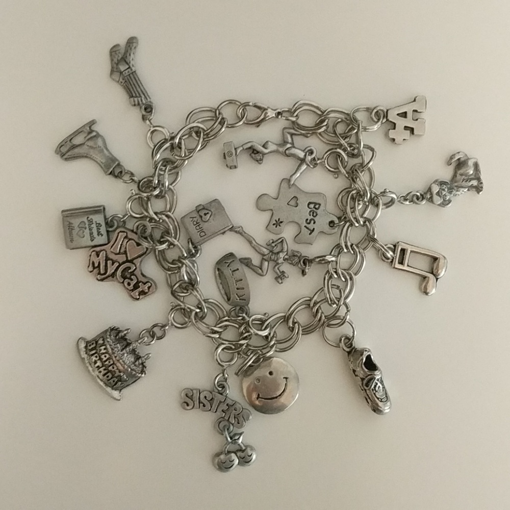 Girl's silver charm bracelet